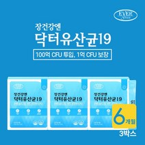 장까지 살아서가는 100억 투입 1억 생존 보장 온가족 장내 공복 생유산균 19종 혼합유산균 포 스틱 프로바이오틱스, 3BOX(6개월분)