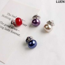LUEN 미바라 브로치 다용도 여성 여자 컬러 러블리 패션 악세사리 소품 용품 데일리 데이트 기본