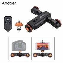 Andoer L4 PRO 전동 카메라 비디오 돌리 스케일 표시 전기 트랙 슬, 블랙