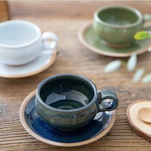 국내산 미니 전통찻잔 쌍화차 한방차 대추차 커피잔 카페 도자기 선물용세트 잔/받침 1세트, 오목믹스잔 접시/잔 화이트화이트 1개