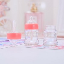 장식신 우유 병 립글로스 튜브 7ml 빈 립스틱 플라스틱 투명 화장품 포장 용기, [01] 7ml, [03] Pink, [01] 플라스틱