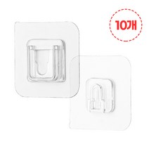 엔템 매직후크 멀티탭고정 못없이액자걸기 선정리(10개), 파워 접착홀더(10개), 10개