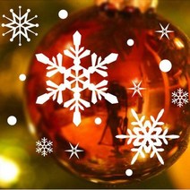 [장식소품] 눈꽃결정체8 유리장식스티커 인테리어시트지 핫아이템