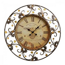 룸25 빈티지 카페 벽시계 YG, One color/One color