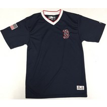 보스턴 레드삭스 MLB TRUE FAN 남성 풀오버 야구 저지 셔츠 스몰