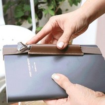 볼펜 가죽 케이스 보관함 다이어리 파우치 펜슬 홀더 만년필 휴대용 북밴드 노트수첩 바인더, 모카브라운