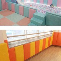 아기벽매트 어린이집벽쿠션 40*40 태권도장매트, 베이지