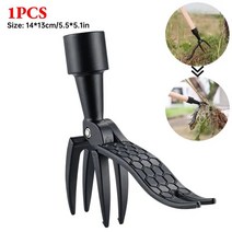 다기능제초기제초휠 동력제초기 예초기제초기 금속 제초기 스탠드 업 잡초 풀러 도구 1-6 개 클로 루트 리무버 원예 디깅 핸드 가든 풋 페달 포함, [01] 1PCS