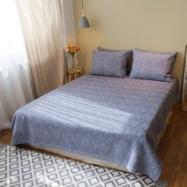 데코그램 풍기인견 충무누빔 침대패드+베개커버 세트