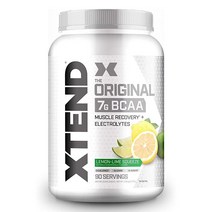 Scivation Xtend 분지쇄아미노산 파우더 812135020682 1 1 172270, 90 Servings (Pack of 1), Lemon Lime