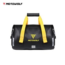 모토울프 바이크가방 여행용 방수 리어백 오토바이용품, 66L, 블랙