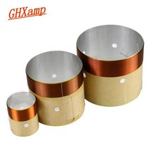GHXAMP 스피커 베이스 보이스 코일 4 인치 6.5 10 18 서브 우퍼 수리 8OHM 화이트 알루미늄 사운드 공기 배, 06 76.5mm
