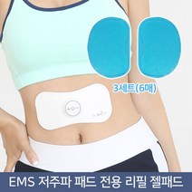 닥터웰 정품 EMS 겔패드 저주파 전용 리필 젤패드 3세트(6매), 나비 리필패드(3set)