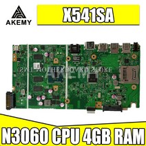 X541SA N3060 CPU 4GB RAM 메인 보드 ASUS 노트북 마더 용 90NB0CH0-R00010 테스트, 한개옵션0