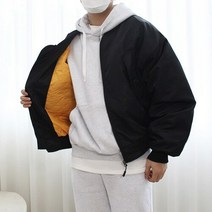 겨울 4온스 항공 숏 패딩 점퍼 / 회색 카키 검정