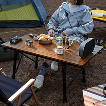 캠핑 샤벳 우드무늬 롤 테이블 929, 혼합색상