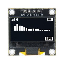 LED 전광판 모듈 간판 엘리베이터 광고오리지널 0.96 "OLED SPI/IIC I2C 화이트/블루/옐로우 블루 인, 한개옵션1, 01 black-White