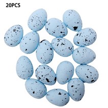 라탄소품 라탄등 라탄스툴 20/50pcs 2 크기 거품 부활절 달걀 홈 파티 장식에 대 한 멀티 컬러 계란 어린이, 13 Blue 20pcs_02 3x4cm