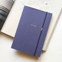 제로웨이스트 종이 가죽 커버 만년형 다이어리 / 면파우치 포함, 화이트