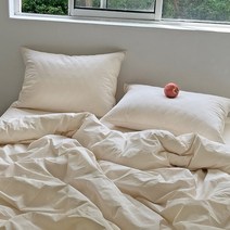 스너그 순면 60수 고밀도 피그먼트 이불커버, 크림아이보리