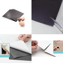 DIY 꾸미기 모양 만들기 데코 잘라쓰는 초강력 접착 탈부착 붙이는 고무 자석 스티커 메모 홀더 전단지 제작 냉장고 철제 칠판 수업 교구 캐비넷 사물함 네임택 마그넷 1p