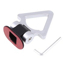 트레일러 부품 Universal tow hook trailer 견인 도구 삼각형 레이싱 링 abs 범퍼 스티커 장식 차량 견인 후크 자동차 액세서리에 적합, 찢어진 조각