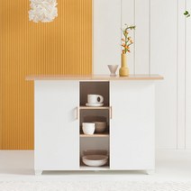 F4591 냉장고형 수납홈바 1200 5colors, 02_화이트-마블