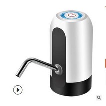 생수통펌프 스마트 캠핑 자동 워터 물통 1pc 병 펌프 usb 충전 전기 물 디스펜서 펌프 원 클릭 스위치 마시는 디스펜서, 하얀