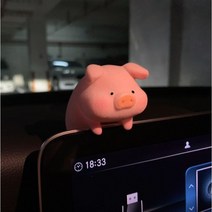 차량용실내피규어 자동차 실내장식 인형 돼지피규어, 1.앉은 돼지, 1개