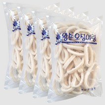 왕손 오징어링 400g 냉동 업소용 튀김 간식 볶음용 통살 술안주 짬뽕 삼손 씨푸드, 4개