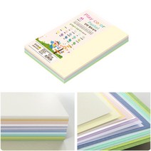 [종이문화] A5 단면 머메이드지 플레이칼라 파스텔 100매 15색 혼합 180g