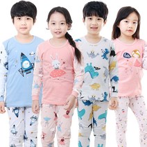 키즈라인 국산 면 아동 주니어 봄신상 내의 내복 실내복 자카드 9부 키즈 남아 여아용 150호 160호