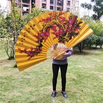 이자카야 장식 소품 일본부채 대형 부채 일식 1.6m 골동품 큰 팬 촬영 소품, C