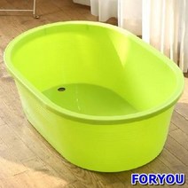 ForU995 쉼표 하나 올리브그린 이동식욕조 배수구 미니 반신욕조 접이식욕조 히노끼욕조, 상세페이지 참조