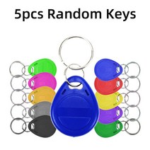신용 카드 리더기 휴대용 모바일 포스 단말기 125KHz RFID 프로그래머 복사기 리더 라이터 ID 카드 복제기, 5pcs EM4305 Keys
