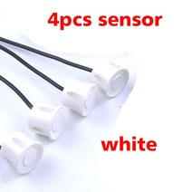 주차센서 후방감지기 차량검지기 4개/몫 역전 레이더 센서 프로브 주차 6 색, 02 WHITE