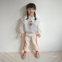 버터컵 라인 꽃팬츠 봄 유아 아동 면바지 데일리룩