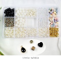 블랙하트드롭스퀘어브라운골드스마일DIY풀세트 우정 팔찌 걸이 비즈 론델 이니셜 마스크스트랩 만들기 집콕키트 DIY풀세트, 14블랙하트드롭스퀘어브라운골드스마일DIY풀세트, 이니셜영문5글자배송메모에써주세요