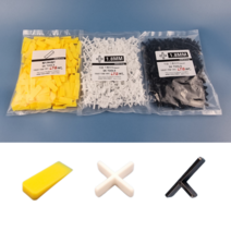 쿠사비 타일스페이스 타일십자스페이스 쐐기, 3mm, 검정, 십자, 1개