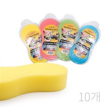 세차용스폰지(색상랜덤)(10개) 다용도스폰지, 1