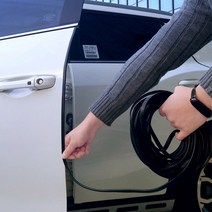 [도어방음고무] 르메이어 차량 도어 가드 스트랩 문콕 방지 자동차 방음 풍절음 차단 몰딩 10m, 블랙, 1개