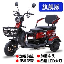 세발 전기자전거 노인 전동차 성인 삼륜 배터리 픽업 스쿠터, 800W 전기전동차