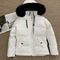 강아지 겨울 가을 옷 패딩 여성 가위털 다운 재킷 여우 모피 칼라 탈착식 후드 짧은 따뜻한 코트 두꺼운 여성용 의류 3Q, 25.산호 레드 - XL