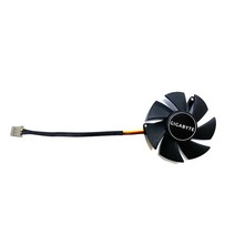 노트북발열 쿨링패드 쿨링팬 기가바이트 gtx 1050 oc 로우 프로파일 냉각팬 교체 fs1250-s2053a 12v 0.19a gtx10501050ti 그래픽 카드 팬, 1개