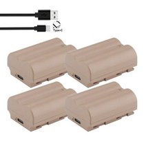 Fujifilm NPW235gFX 100S GFX 50S II NPW235 용 타입 C 포트 배터리 XT4 NP W235 Fujifilm VGXT4 용, 4 Pcs Battery