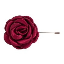 웨딩 플라워 패브릭 장미 브로치 Boutonnieres 남자 정장 칼라 브로치 브로치