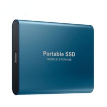 SSD 외장하드 휴대용 SSD 타입 C USB 3.1 60TB 8TB 하드 드라이브 4TB 외장 M.2 노트북 데스크탑 플래시 메, 03 파란, 02 2TB