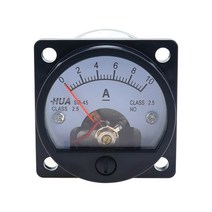 SO-45 DC 전류계 아날로그 포인터 측정기 DC1A2A3A5A10A15A20A30A 전기 테스트 전류 테스터, [01] DC, [02] 2A