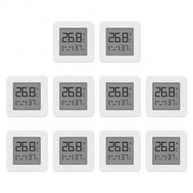 IOT 스마트홈 와이파이 무선 샤오미-미지아 스마트 온도계 2 LCD 디지털 화면 수분 측정기 블루투스 센서, 01 10pcs, 01 10pcs