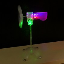 발전기대여 중고발전기 아파트태양광설치 미니 풍력 터빈 대체 에너지 발전기 교육 도구 샘플 모델 핫 컬, 01 Red-Green